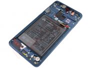 Pantalla completa Service Pack IPS LCD negra con marco azul para Huawei Mate 20